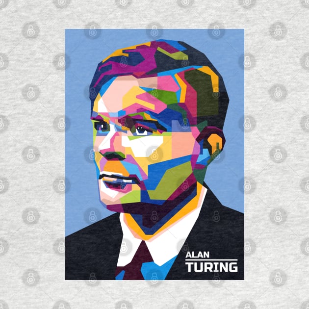 Abstract Alan Turing in WPAP by smd90